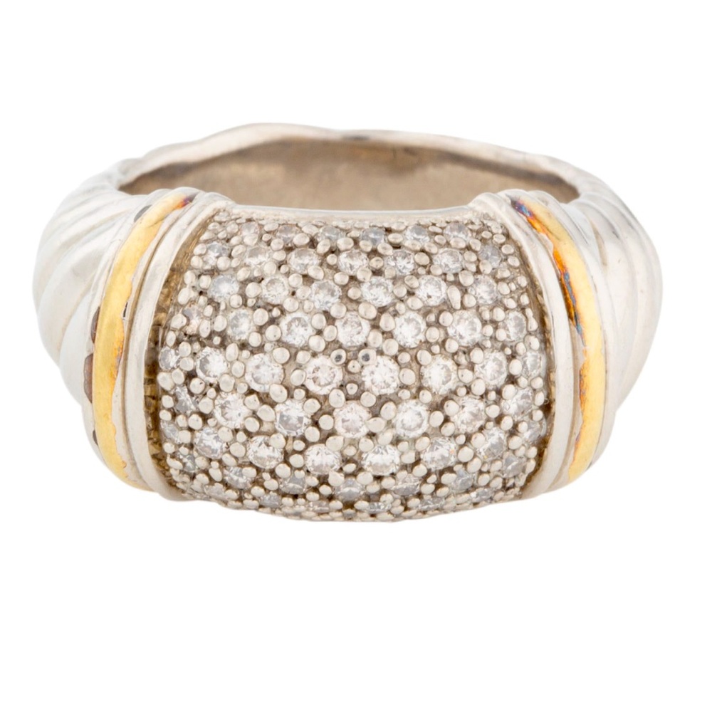 David Yurman Metro Diamond Ring 6.25 - Picture 1 of 6